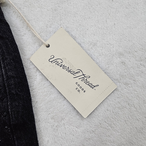 Universal Thread Embellished Mid-Rise 90s Baggy Jeans in Black Size 0 - Picture 7 of 11